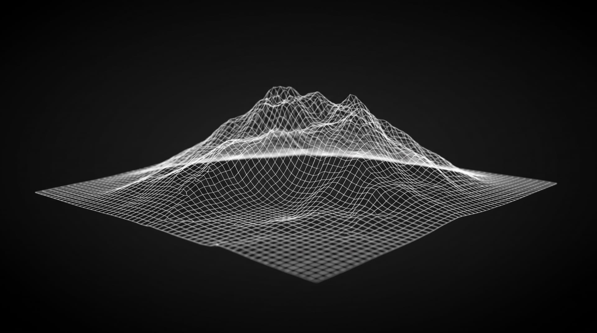 Wireframe terrain